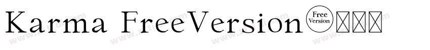 Karma FreeVersion字体转换